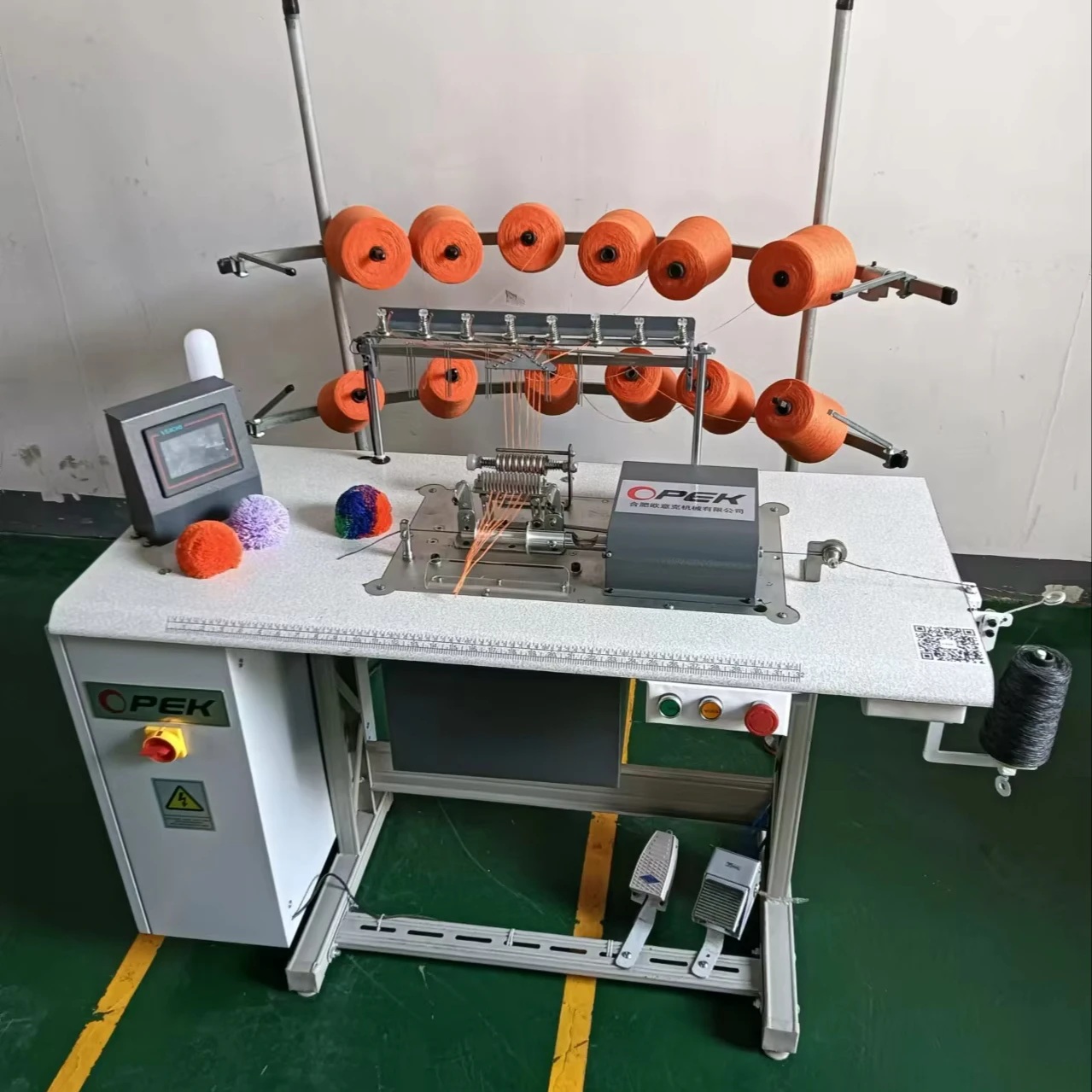 Pompon Pompom Tassel Manufacturing Sewing Machine - OPEK