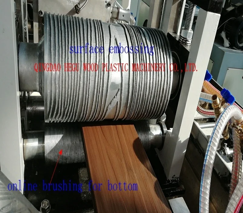 To Make Pattern on Board Surface WPC MDF Emboss Embossed Embossing Machine