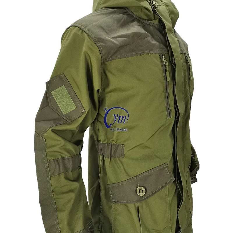 Giacca Softshell Tattica Uomo | Impermeabile Antivento Con Cappuccio E 7 Tasche Per Caccia Pesca Campeggio