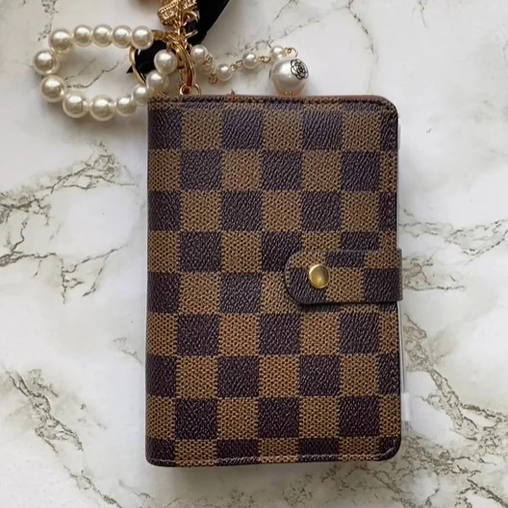 Accessories, A6 Brown Checkered Planner Budget Binder