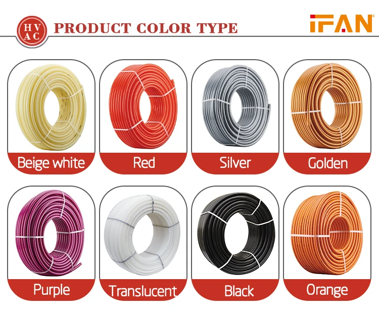 Ifan Manufacturer Oem Pex Pert Floor Heating Pipes Radiant Heat Pipes For Home Floor Heating