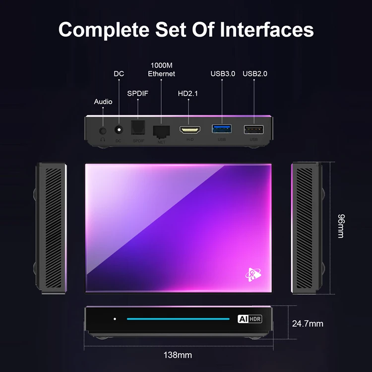2024 Newest H96 MAX M9 Android 14 Smart TVBox Octa Core RK3576 8GB 128GB 8K 1000M Set Top Box Wifi 6 4GB 32GB AI TV BOX H96MAX
