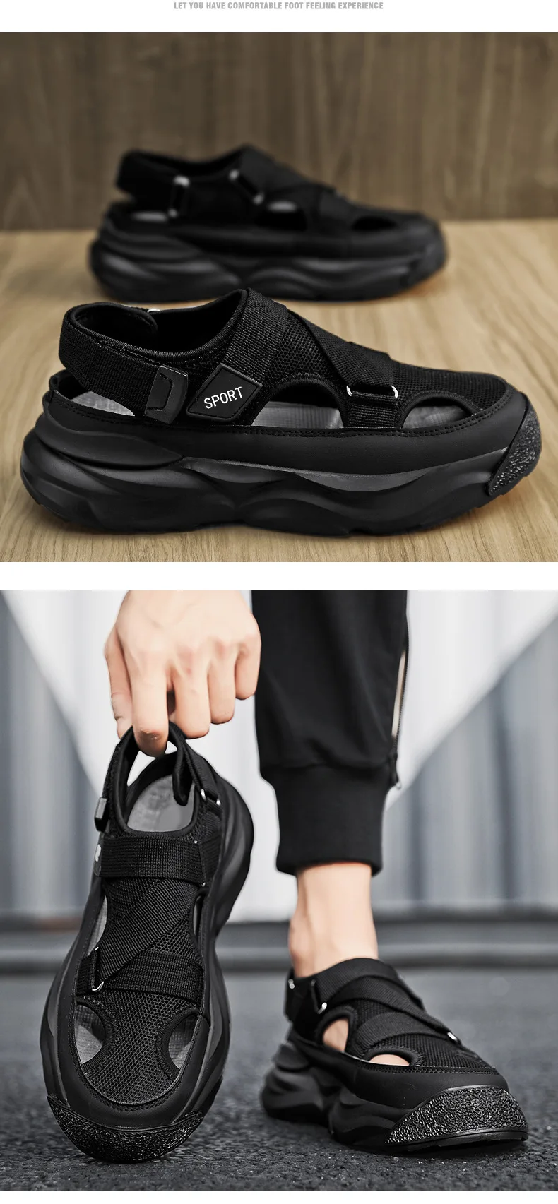 New Summer Outdoor Sports Anti-slip Anti Odor Men' S Casual Sandals ...