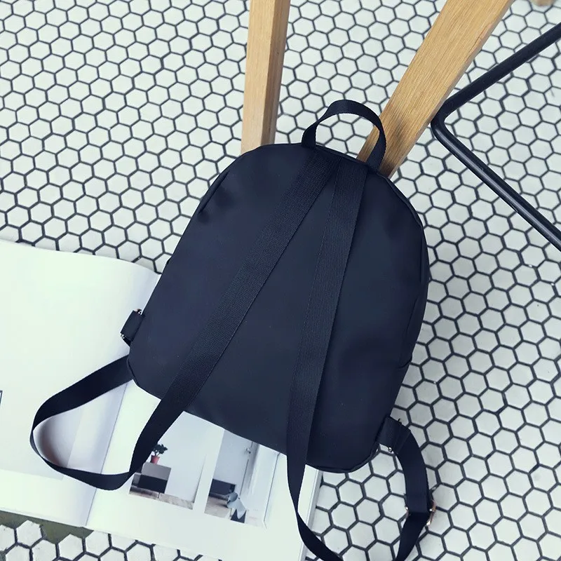 Black Nylon Mini Backpack for Women Large Capacity Lightweight Stylish MUSOIE Mini Backpack for Women Waterproof Stylish Daypack  main image 4