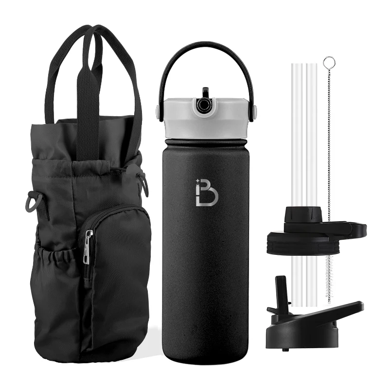 High Quality Factory Directly Sale Customize Stainless Steel Water Bottle with Bag for Outdoor Activities