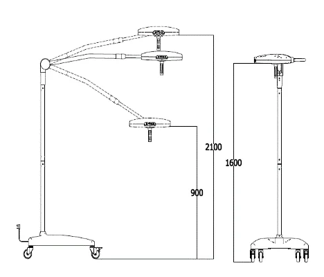 Medical equipment Cheap ceiling  portable medical examination lamp EXLED300