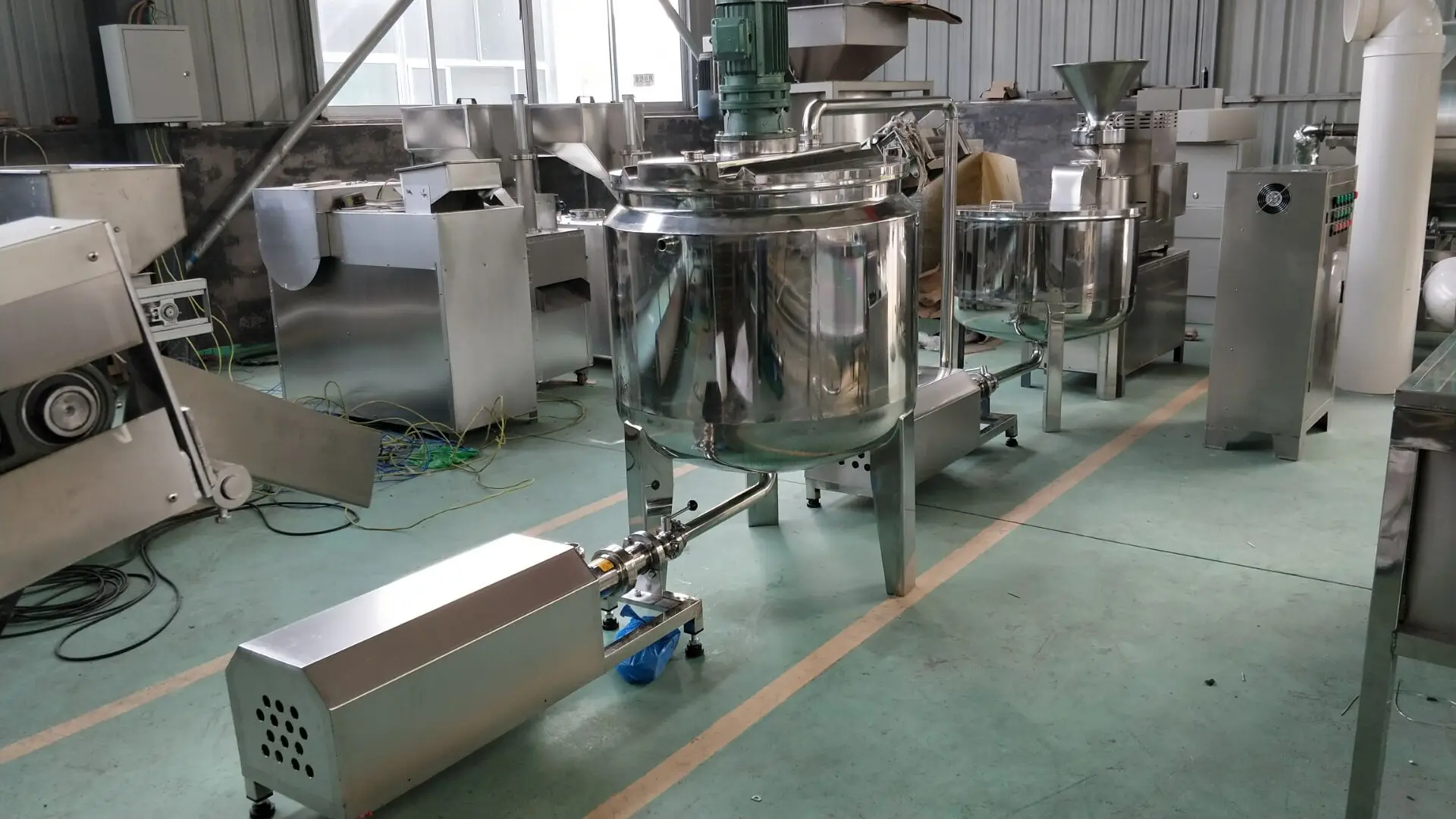 Peanut Butter Processing Line Automatic Peanut Butter Production Line Butter Making Line