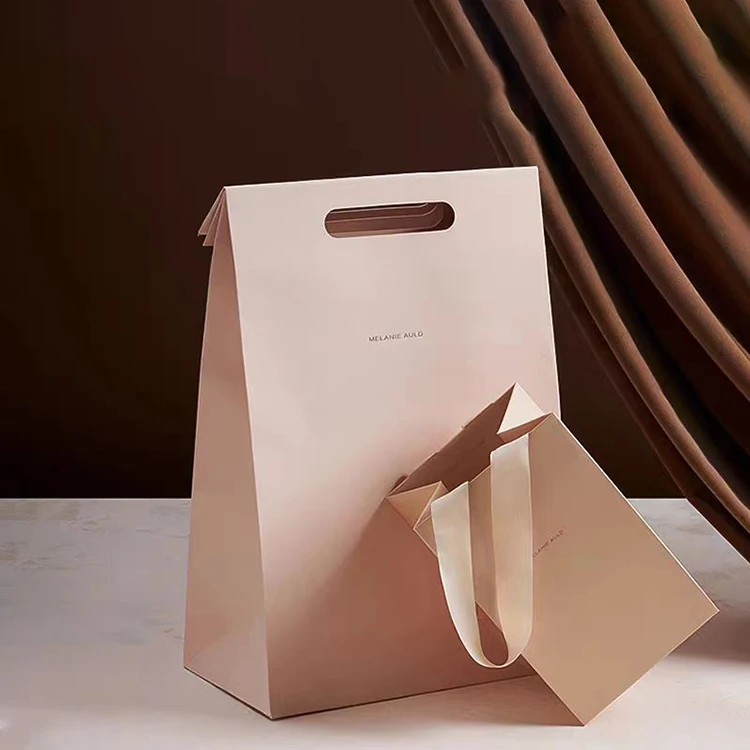 Custom Shopping Bags logo Printed Custom Kraft Bag with logo Packaging ...