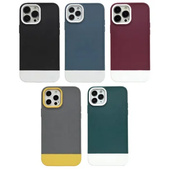 SOMOSTEL Half Contrast Color Shockproof Phone Case Injection TPU+PC Cover For Iphone 13 Case Custom Plastic Phone Case