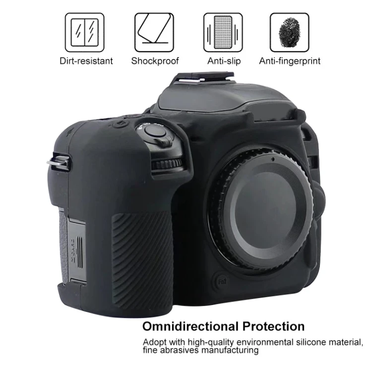 Funda De Silicona Para Nikon D7500 – Protector Suave, Negro, Ajuste Perfecto Y Fácil Manejo