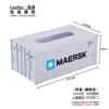 Boîte à mouchoirs Maersk blanche à simple chasse d'eau