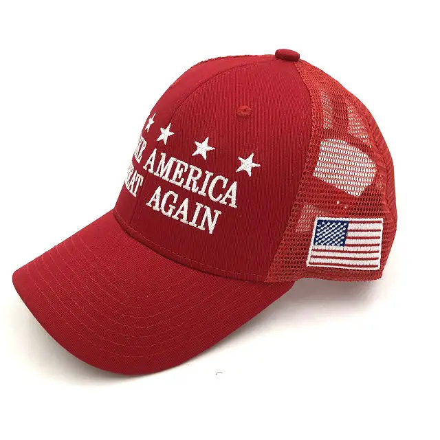 Wash Cotton Sport Hat Usa Flag Caps Trump Mesh Wholesale Custom Baseball Cap