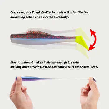 T-Tail Worm Soft Fishing Lure, Bionic Soft Bait for Freshwater Mandarin Fish, Bass and Topmouth Culter – Soft Lure – view 3