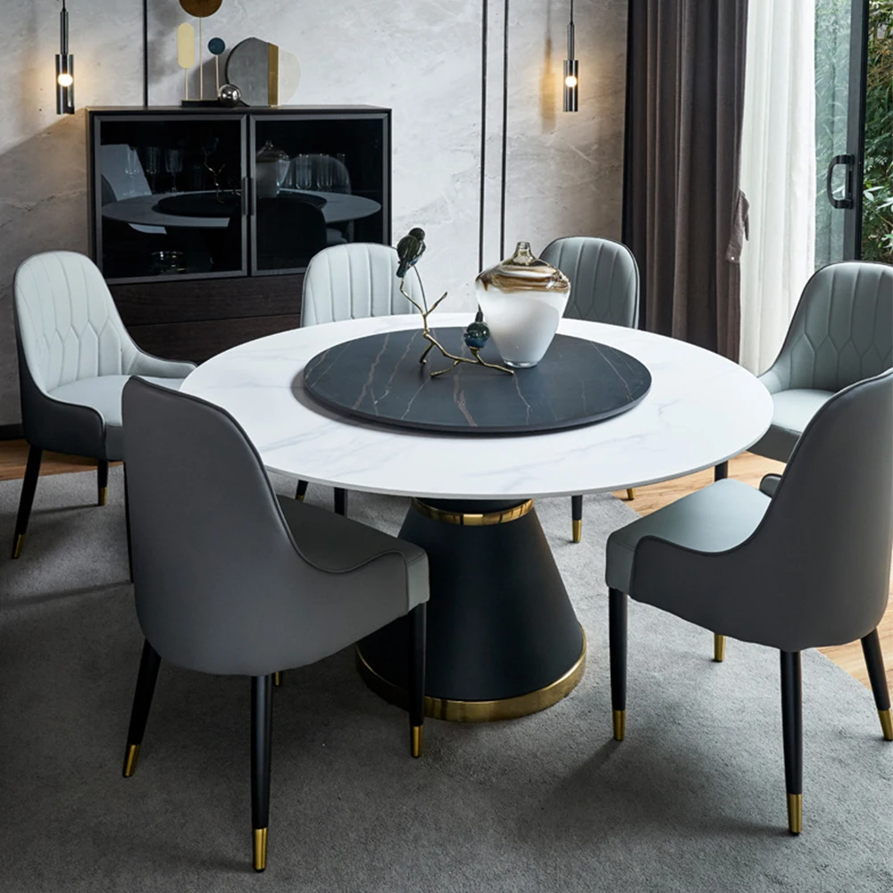 Cheap Round Dinning Table And Chair Set,Marble Dinning Table Set 6 Chair Round Dinning Table