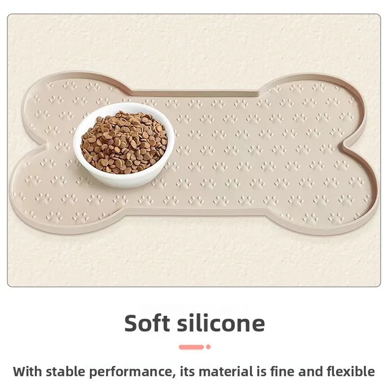 Easy-to-Clean Silicone Pet Meal Mat Anti-Spill Feeding Mat for Cats and Dogs Cat Bowl Mat Supplies details
