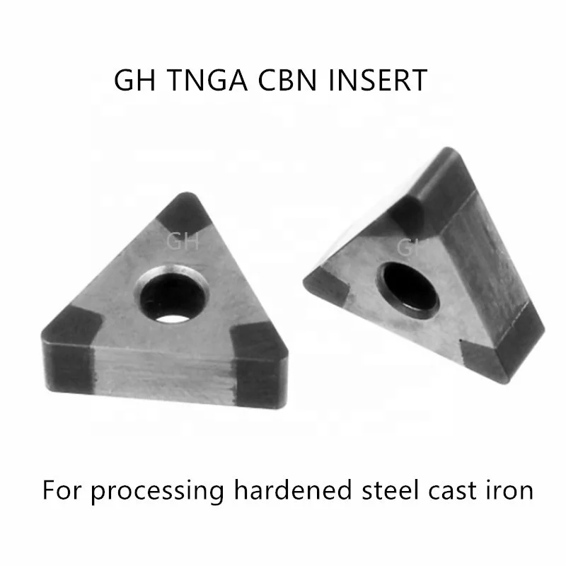 CNC PCBN 6 Tips Turning Tool Insert TNGA TNMG TNGA160408 Solid CBN Insert for Hardened Steel