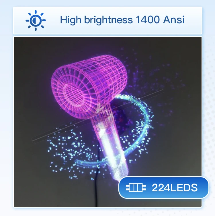 42cm High-Resolution Hologram Display Fan 3d LED Effects
