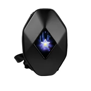 B8034 Cross-Border New LED Mini Backpack Shoulder Bag Luminous Display Cool DIY Hard Shell Waterproof Fashionable Anti-Theft