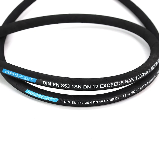 Oil Resistant SAE 100r1at High Pressure Petroleum Base Hydraulic Hose