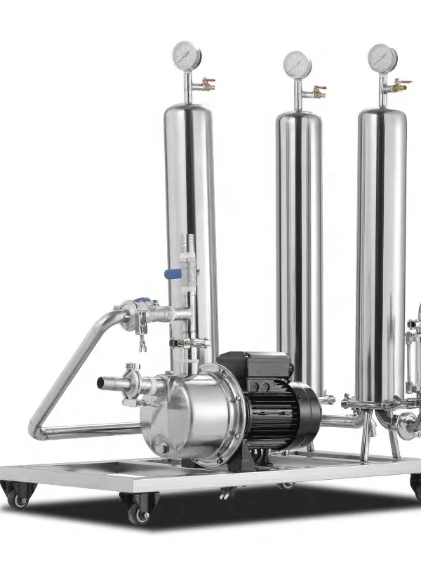 [ts Filter] Movable Vodka Filtration System With 15 Stages Ss304 Bag
