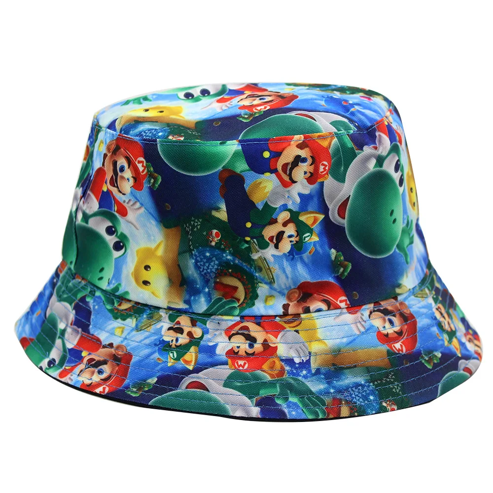 Summer Custom Sublimation Printing Doublesided Bucket Hat All Over