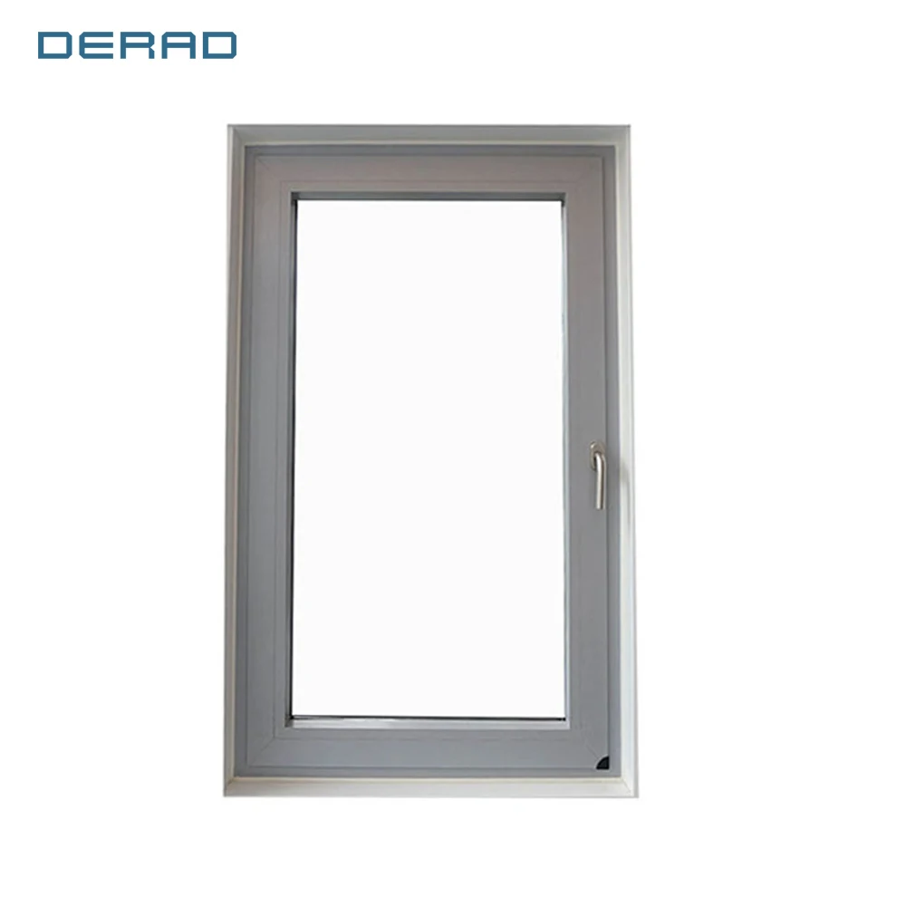 Derad aluminum soundproofing window noise reduction windows sound insulation with open inward and tilt inwards tilt turn window