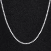 3mm Silver Tennis Necklaces