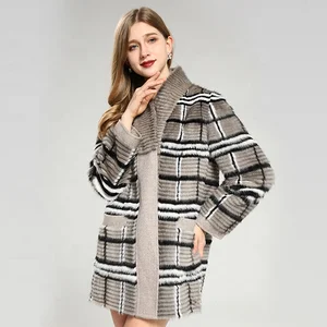 2022 New High Quality Sales Customized Leather Mink Coat Winter Cold Fur Coat Luxury Sexy Women Wear Fur Coat on Both Sides