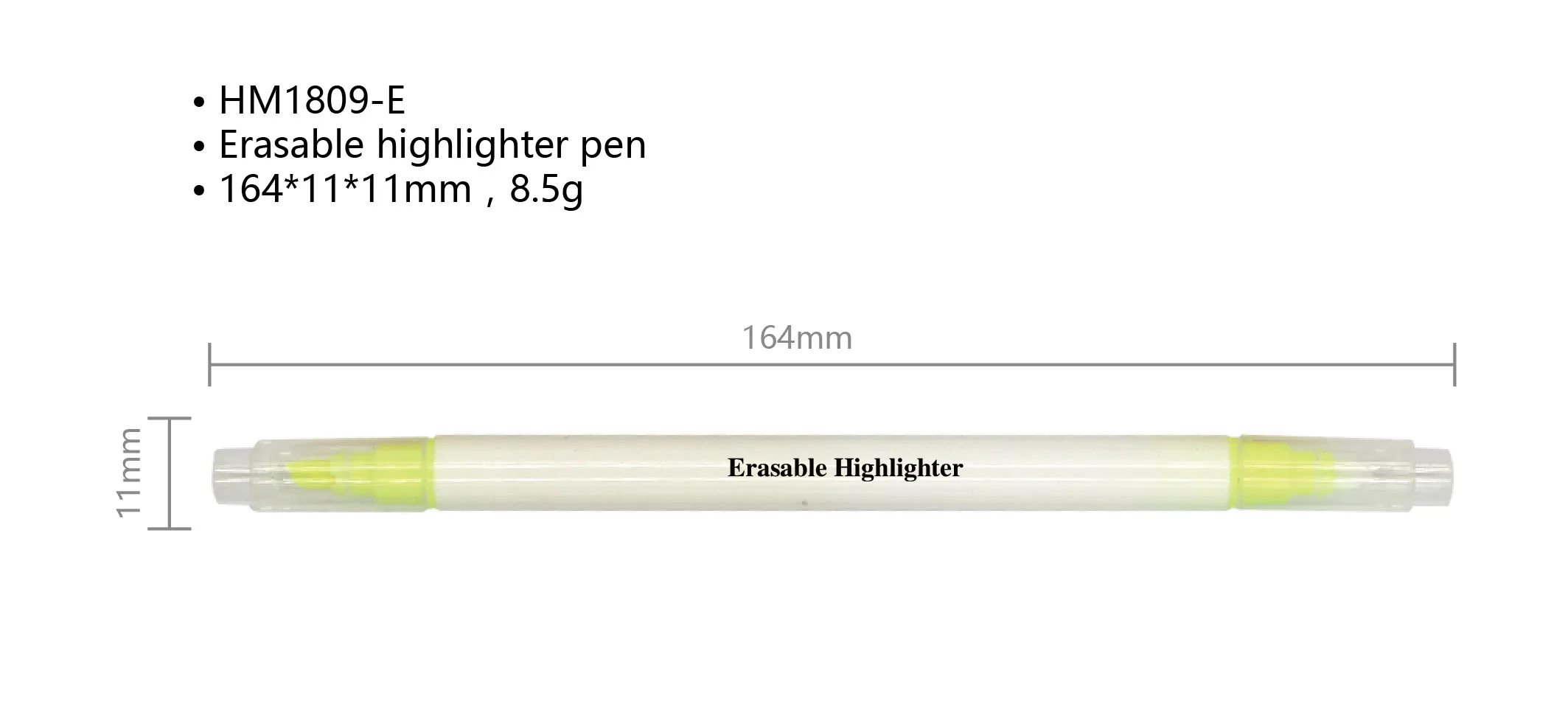 2022 стираемые хайлайтеры с двойной головкой текстовые гладким наконечником двухсторонние маркеры зубилом для ткани и текстиля