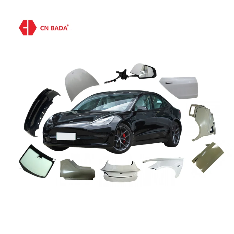 Teslas Model 3 Parts Dashboard Fender Rear Light Hood Tail Light Door