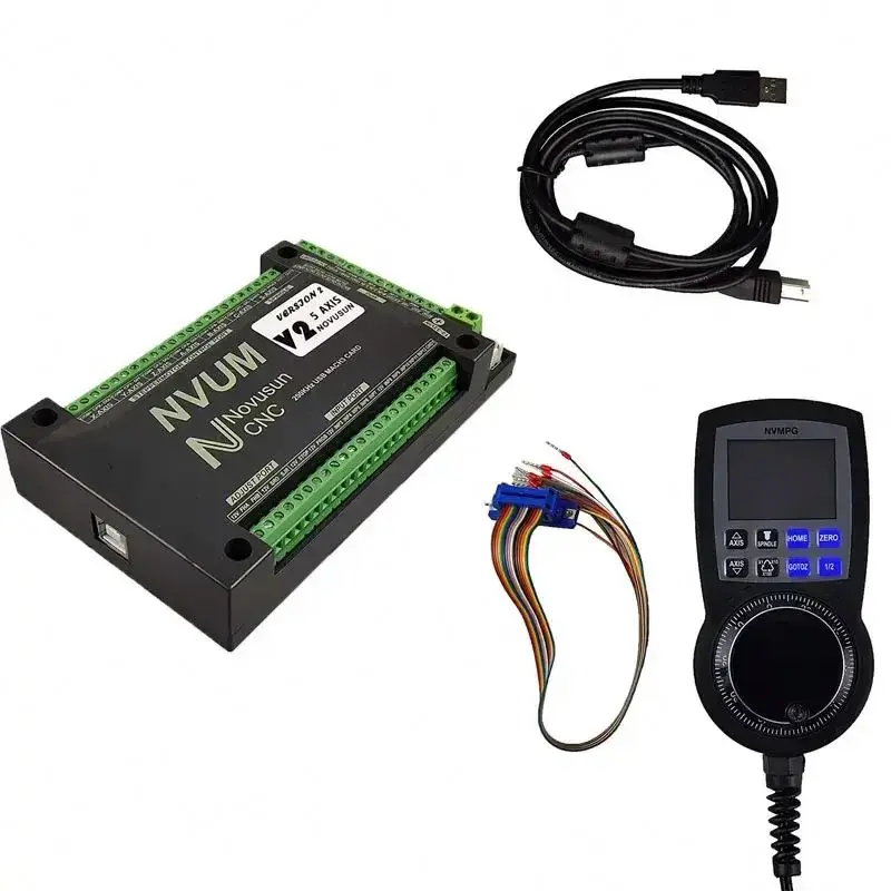 TEBAK NVEM V5 CNC 4 Axis Mach3 USB Card 200KHz CNC Router 3 4 6 Axis Motion Control Card Breakout Board for Diy Engraver Machine
