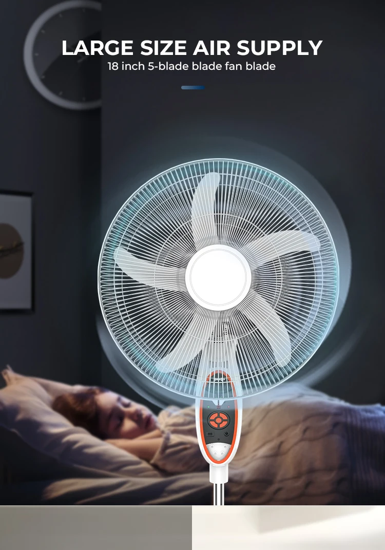 Led Light Stand Fan, 12V, USB, Solar - detail 14