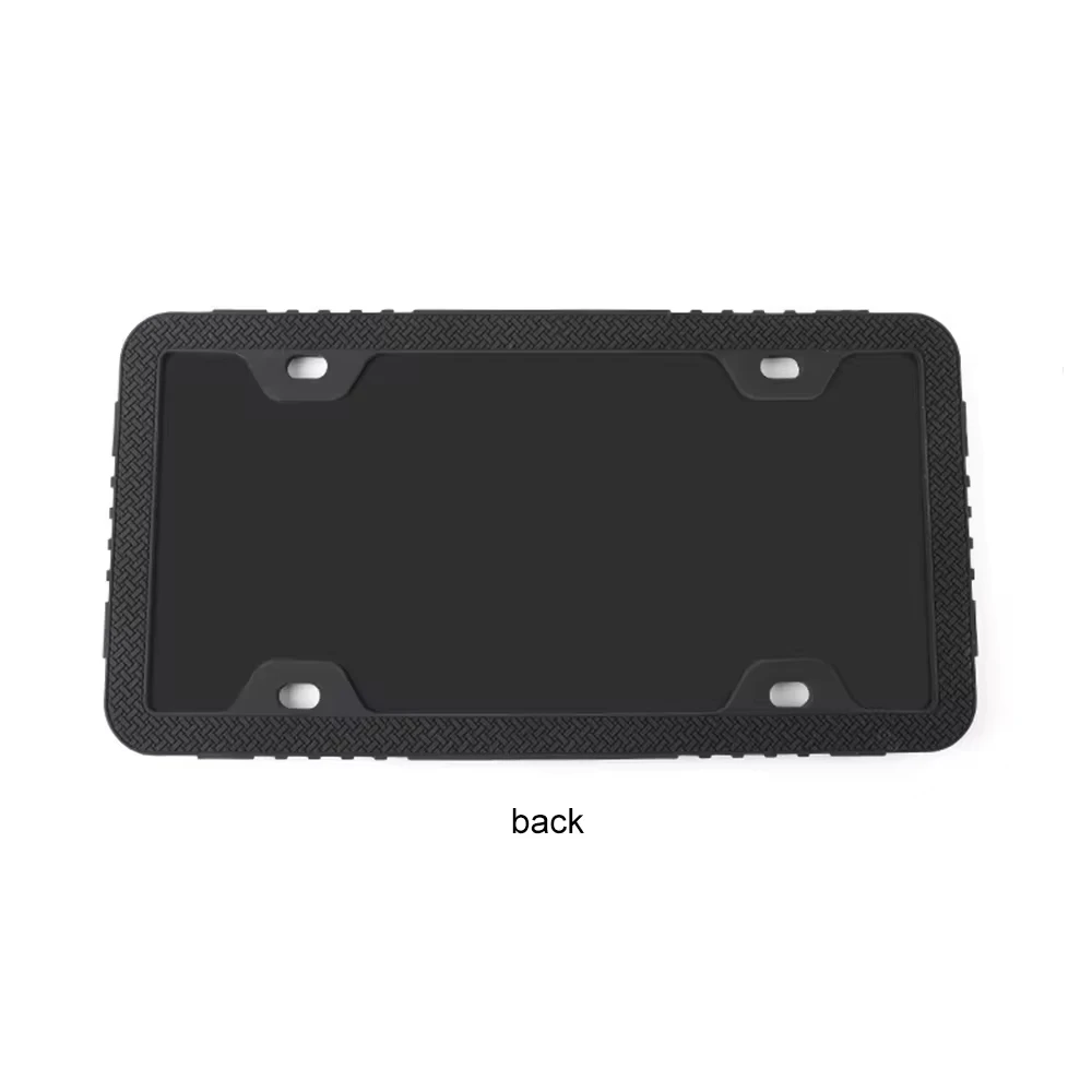 Customized New Design Silicone Car License Plate Frame Cover Color Optional