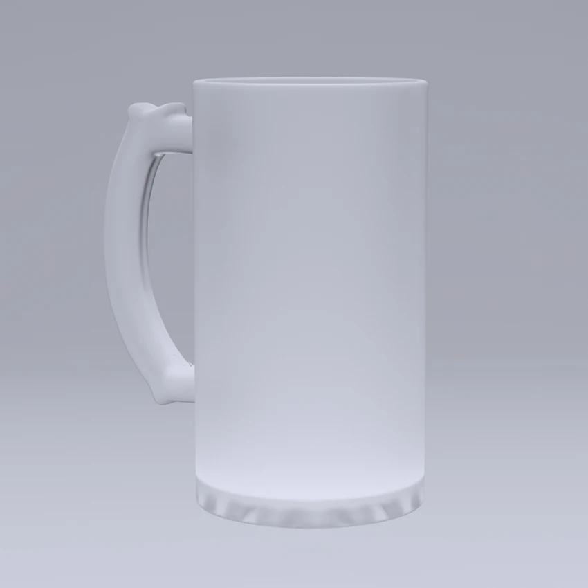 Mug en verre transparent personnalisable en sublimation d'une capacité de  300 ml