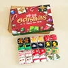 Ensemble de Noël rouge de 12 paires