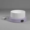 Small white roman bowl-purple heating base-three adjustable