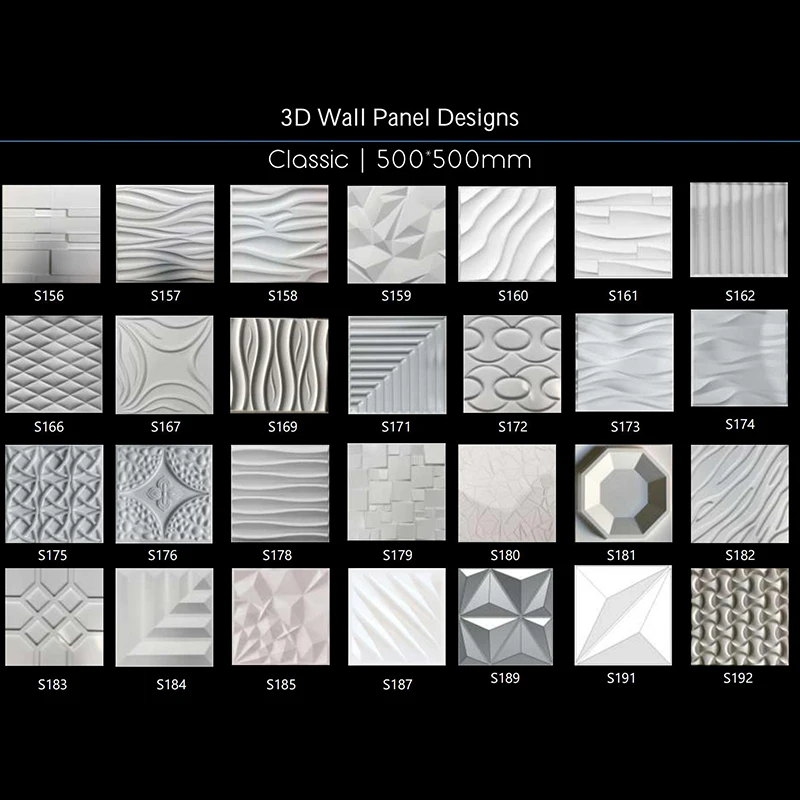 Colorable Sticker for Wall Decoration Waterproofing Materials Shape 3D PVC Wall Panel