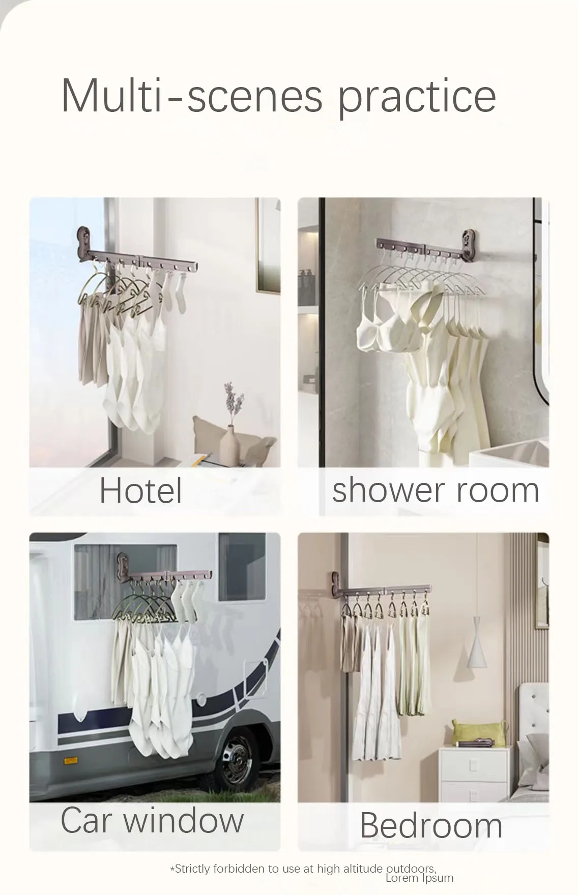 Wall Mounted Telescopic Drying Rack Wall Mounted Clothes Towel Drying