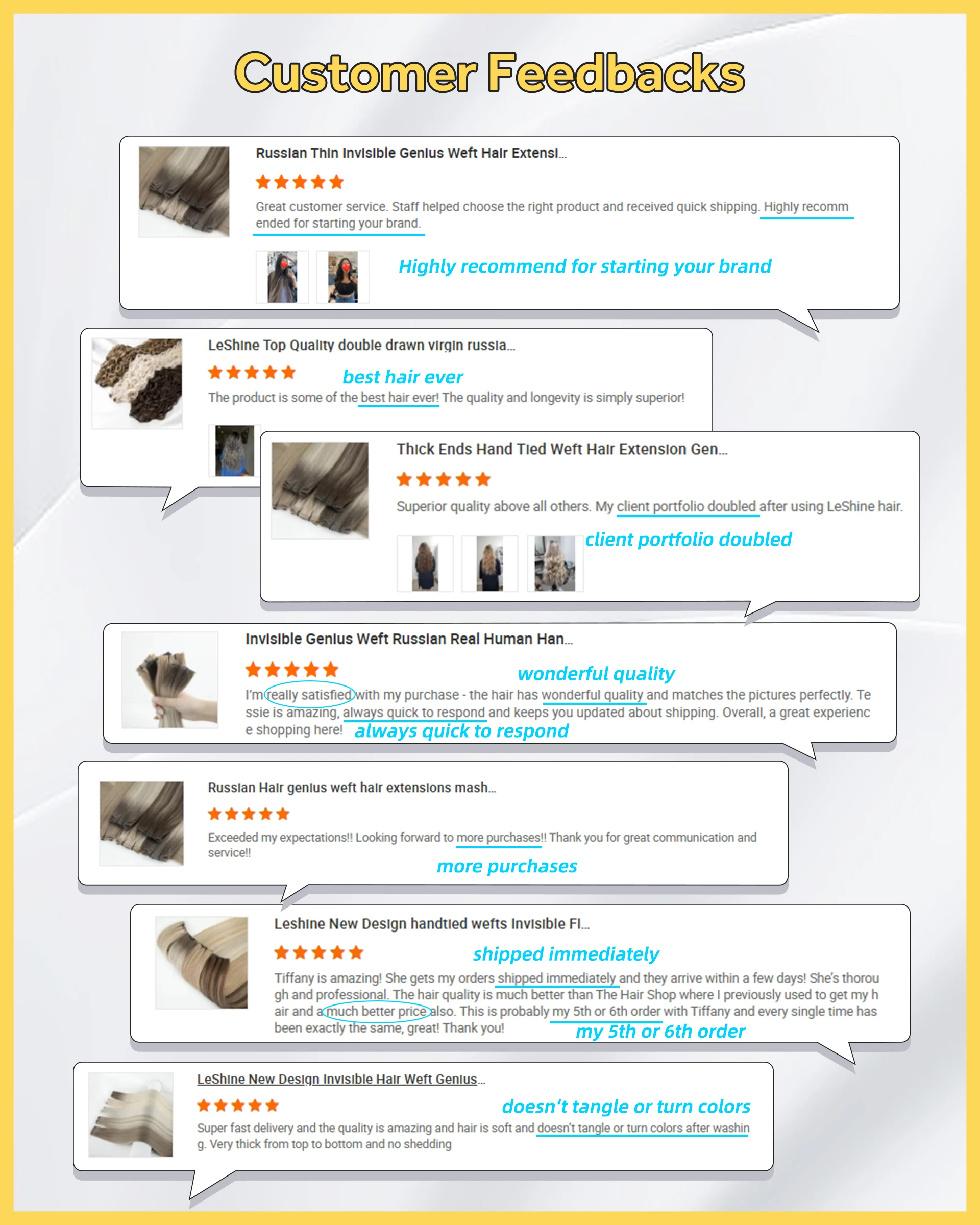 product leshine 100 real remy hair extensions new arrival salon fashion european hair double drawn genius weft-7