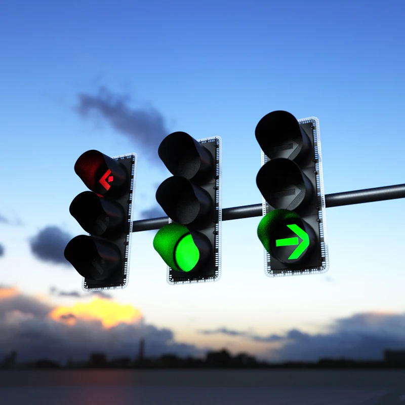 300mm Hi-Flux Arrow Intelligent Traffic System Led Traffic Signal Light