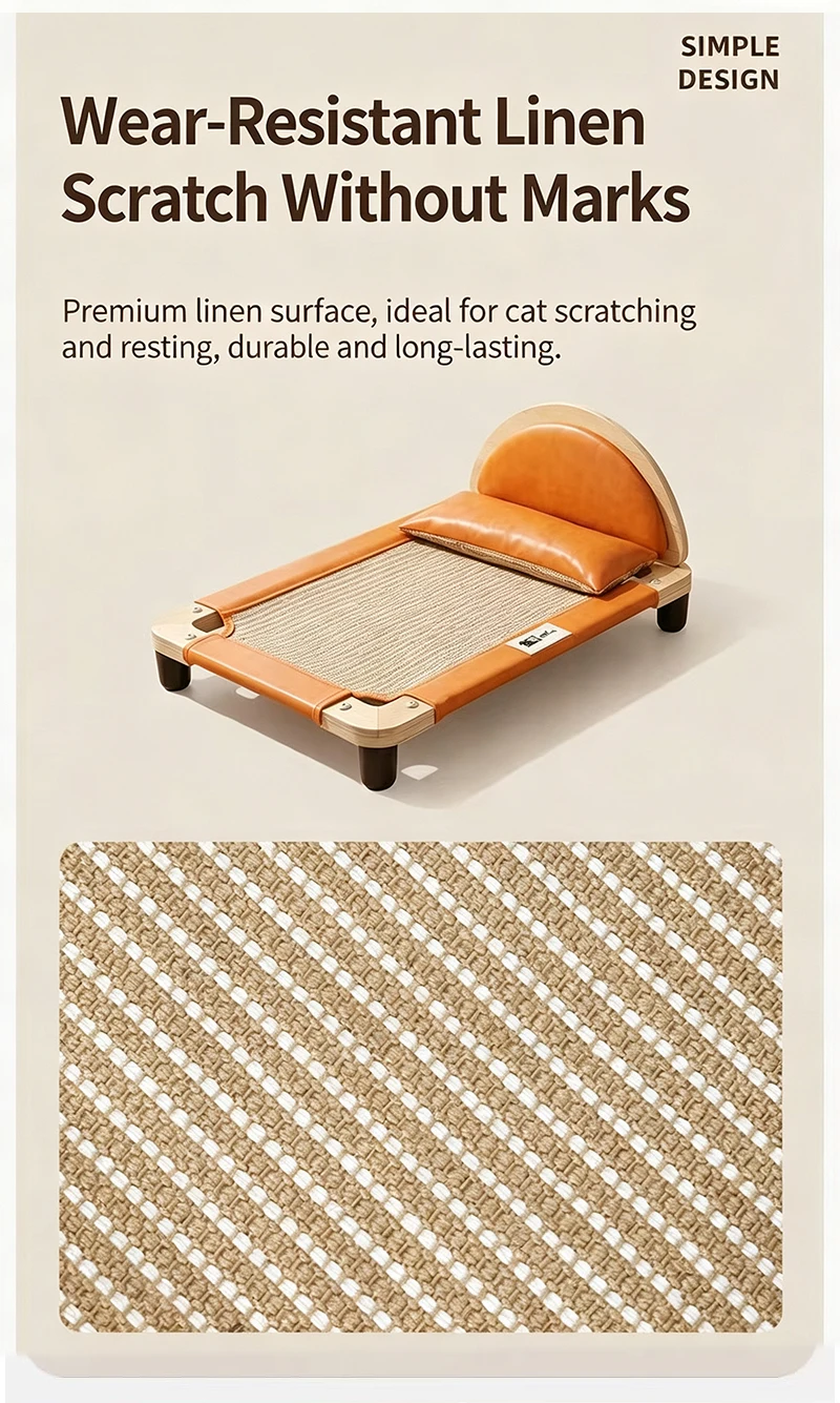 product four seasons universal sisal cat bed large size scratch resistant no shedding cat scratcher pad dual use for playing sleeping-10
