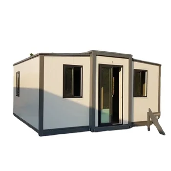 China Easy To Install  Prefabricated Modern Extendable Container House Prefab Expandable Home 3 In 1 Modular Glass House
