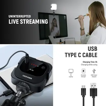 Portable Camera Led Fill  Light NEEWER Selfie Light LED Video Fill Light for Content Creator detail image