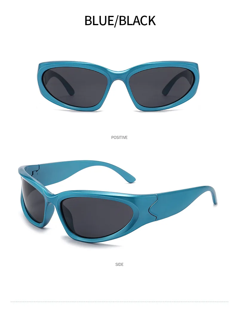 Millennium Futuristic New Y2k Spicy Girl Sunglasses Cycling Punk Sports Sunglasses Female Buy