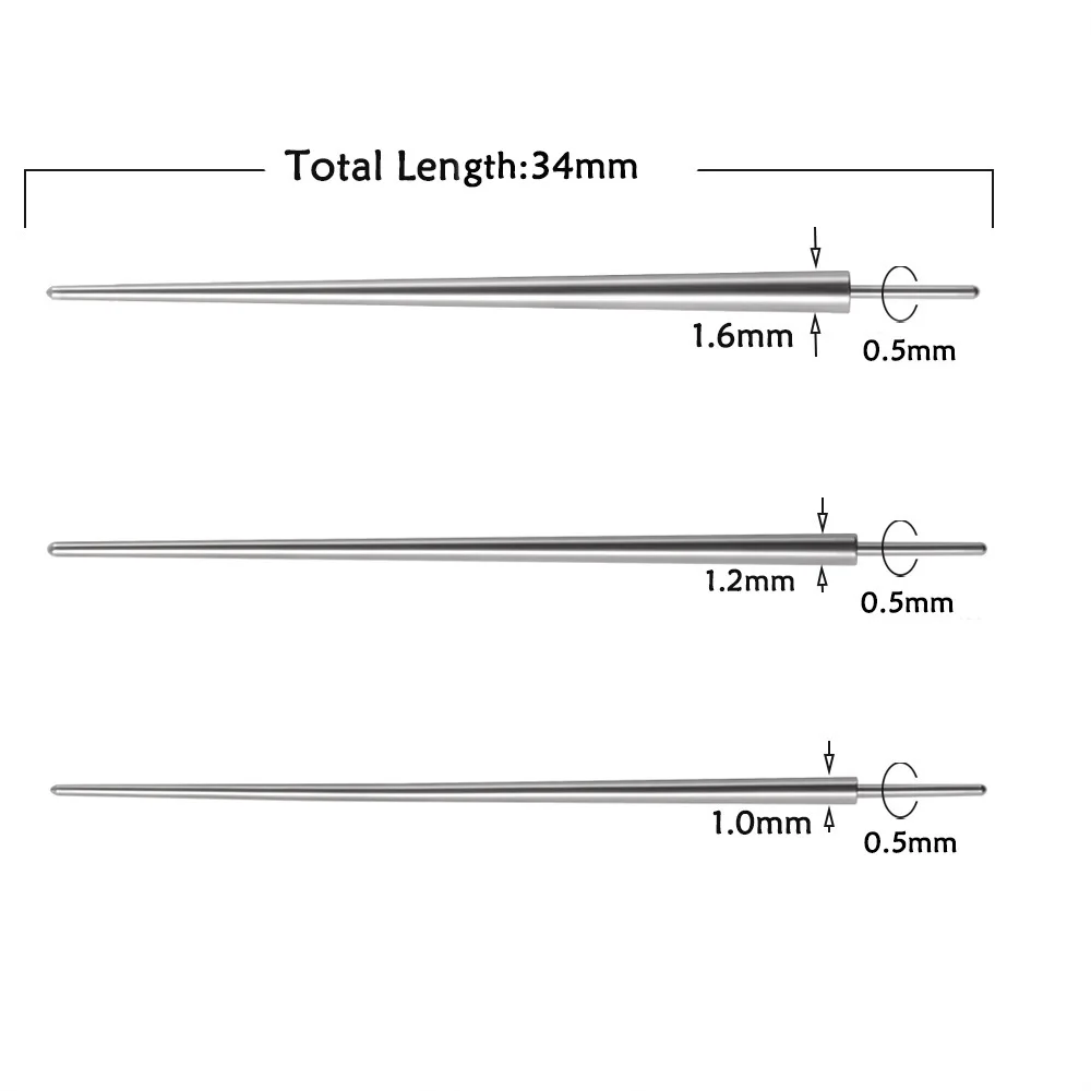 Piercing Guide Rod Connecting Piercing Tool Body Piercing  Insertion Pin Taper Piercing Guide Connect Piercing Receiving Tube