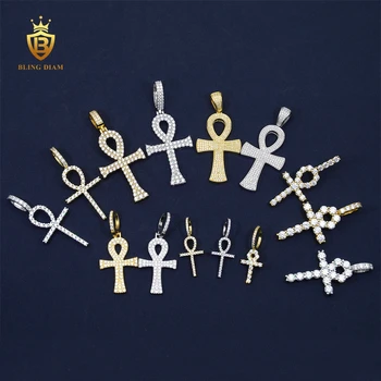 Factory Price Hip hop Jewelry Cross Moissanite Custom pendant vvs 925 Silver Religious Cross pendant for necklace
