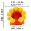Chapeau tournesol orange