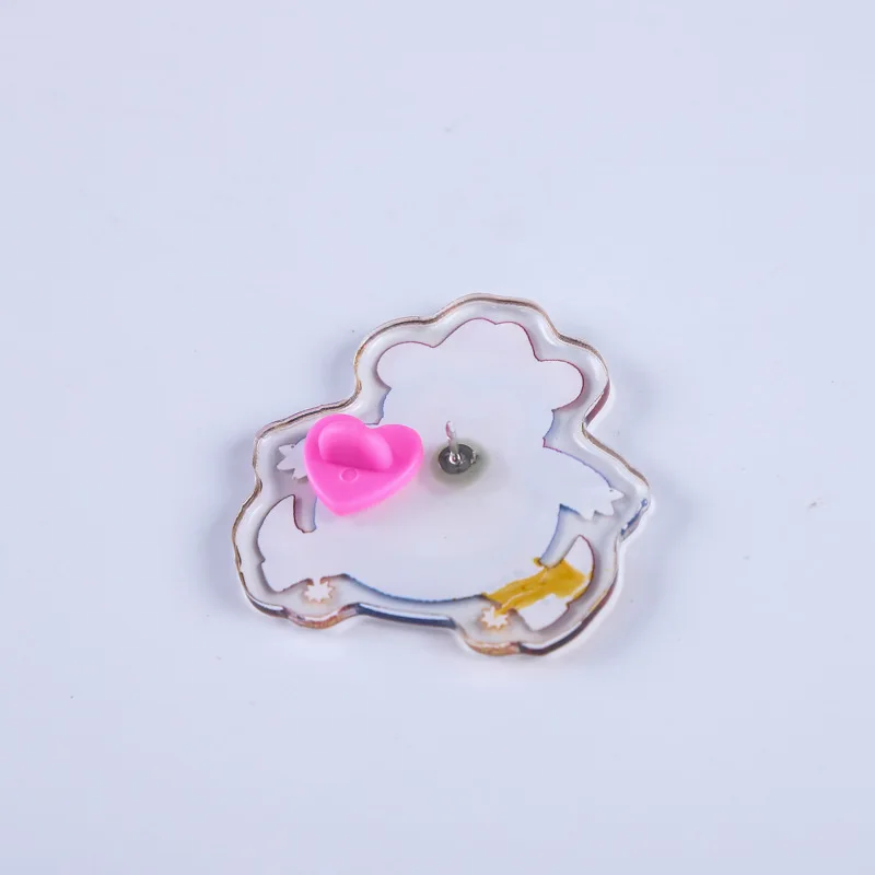 Низкая цена низкий минимальный заказ Индивидуальные Акриловые значки булавки с односторонним логотипом печатные Мультяшные Пластиковые