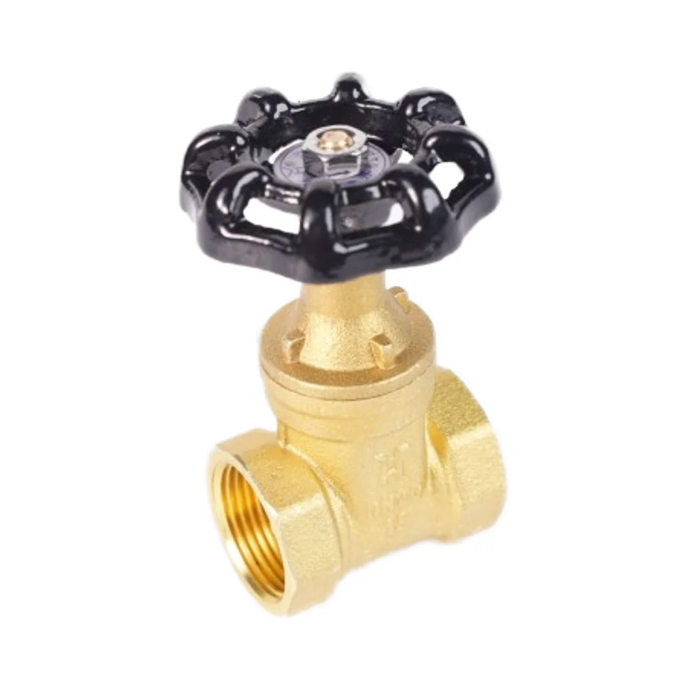 High-Temperature Manual Brass Control Gate Valve 1/2\" & 4\" Brass Copper Thread Ball Structure for Water Use details