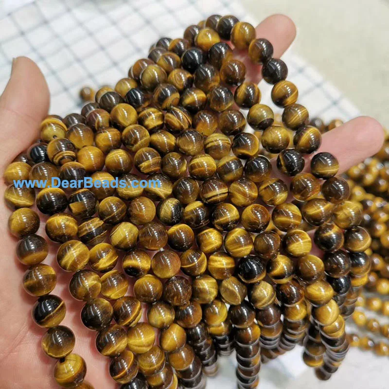 Yellow Tiger Eye Beads, Beads Supplies - Dearbeads